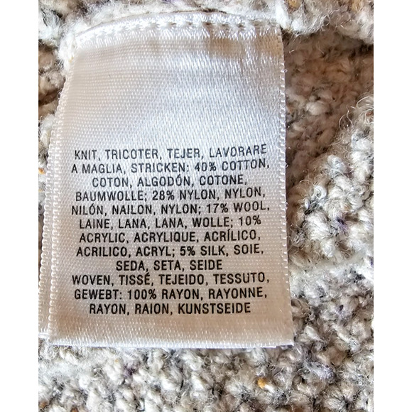 Angel of the north Anthropologie full zip knit sweater Size L Preppy, steam core - Picture 6 of 7